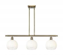 Innovations Lighting 516-3I-AB-G483-8OP - Brookhaven Globe - 3 Light - 36 inch - Antique Brass - Stem Hung - Island Light