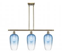 Innovations Lighting 516-3I-AB-G484-7SB - Brookhaven Flute - 3 Light - 36 inch - Antique Brass - Stem Hung - Island Light