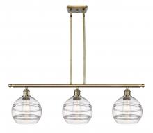 Innovations Lighting 516-3I-AB-G556-8CL - Rochester - 3 Light - 36 inch - Antique Brass - Stem hung - Island Light