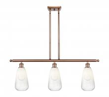 Innovations Lighting 516-3I-AC-G480-6OP - Brookhaven Almond - 3 Light - 36 inch - Antique Copper - Stem Hung - Island Light