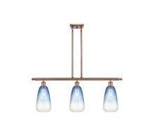 Innovations Lighting 516-3I-AC-G480-6SB - Brookhaven Almond - 3 Light - 36 inch - Antique Copper - Stem Hung - Island Light