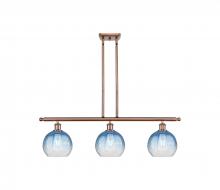Innovations Lighting 516-3I-AC-G483-8SB - Brookhaven Globe - 3 Light - 36 inch - Antique Copper - Stem Hung - Island Light