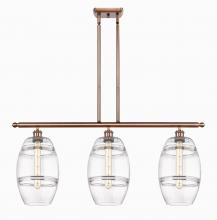 Innovations Lighting 516-3I-AC-G557-8CL - Vaz - 3 Light - 36 inch - Antique Copper - Stem hung - Island Light