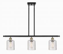 Innovations Lighting 516-3I-BAB-G112C-5CL - Cobbleskill - 3 Light - 36 inch - Black Antique Brass - Stem hung - Island Light