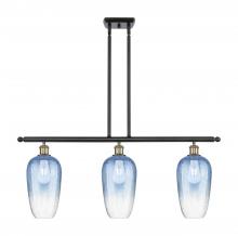 Innovations Lighting 516-3I-BAB-G484-7SB - Brookhaven Flute - 3 Light - 36 inch - Black Antique Brass - Stem Hung - Island Light