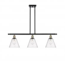 Innovations Lighting 516-3I-BAB-GBC-84 - Berkshire - 3 Light - 36 inch - Black Antique Brass - Stem hung - Island Light