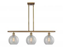 Innovations Lighting 516-3I-BB-G125 - Athens - 3 Light - 36 inch - Brushed Brass - Stem hung - Island Light