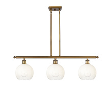 Innovations Lighting 516-3I-BB-G483-8OP - Brookhaven Globe - 3 Light - 36 inch - Brushed Brass - Stem Hung - Island Light
