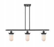 Innovations Lighting 516-3I-BK-CE231-W - Kingsbury - 3 Light - 36 inch - Matte Black - Stem hung - Island Light