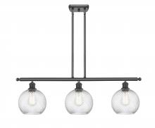 Innovations Lighting 516-3I-BK-G1214-8 - Twisted Swirl 3 Light Island Light part of the Ballston Collection