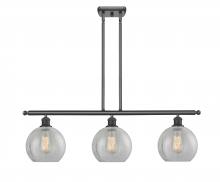 Innovations Lighting 516-3I-BK-G125 - Athens - 3 Light - 36 inch - Matte Black - Stem hung - Island Light