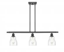 Innovations Lighting 516-3I-BK-G394 - Ellery - 3 Light - 36 inch - Matte Black - Stem hung - Island Light