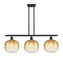 Innovations Lighting 516-3I-BK-G481-10AM - Brookhaven Sphere - 3 Light - 37 inch - Matte Black - Stem Hung - Island Light