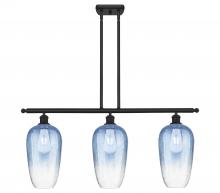 Innovations Lighting 516-3I-BK-G484-7SB - Brookhaven Flute - 3 Light - 36 inch - Matte Black - Stem Hung - Island Light