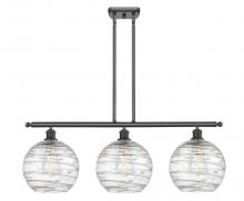Innovations Lighting 516-3I-OB-G1213-10 - Athens Deco Swirl - 3 Light - 37 inch - Oil Rubbed Bronze - Stem hung - Island Light