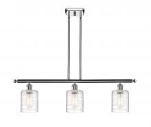 Innovations Lighting 516-3I-PC-G1113 - Cobbleskill - 3 Light - 36 inch - Polished Chrome - Stem hung - Island Light