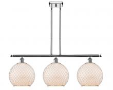 Innovations Lighting 516-3I-PC-G121-10CSN - Farmhouse Chicken Wire - 3 Light - 37 inch - Polished Chrome - Stem hung - Island Light