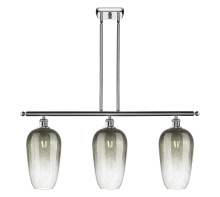 Innovations Lighting 516-3I-PC-G484-7SL - Brookhaven Flute - 3 Light - 36 inch - Polished Chrome - Stem Hung - Island Light