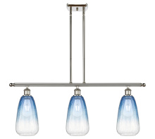 Innovations Lighting 516-3I-PN-G480-6SB - Brookhaven Almond - 3 Light - 36 inch - Polished Nickel - Stem Hung - Island Light