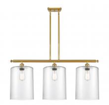 Innovations Lighting 516-3I-SG-G112-L - Cobbleskill - 3 Light - 36 inch - Satin Gold - Stem hung - Island Light