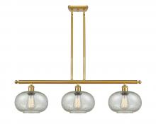 Innovations Lighting 516-3I-SG-G249 - Gorham - 3 Light - 36 inch - Satin Gold - Stem hung - Island Light