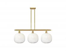 Innovations Lighting 516-3I-SG-G481-10OP - Brookhaven Sphere - 3 Light - 37 inch - Satin Gold - Stem Hung - Island Light