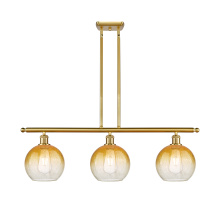 Innovations Lighting 516-3I-SG-G483-8AM - Brookhaven Globe - 3 Light - 36 inch - Satin Gold - Stem Hung - Island Light