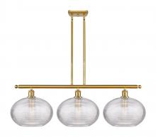 Innovations Lighting 516-3I-SG-G555-12CL - Ithaca - 3 Light - 39 inch - Satin Gold - Stem hung - Island Light
