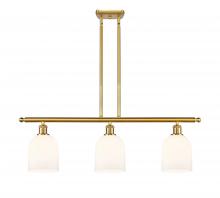 Innovations Lighting 516-3I-SG-G558-6GWH - Bella - 3 Light - 36 inch - Satin Gold - Stem hung - Island Light