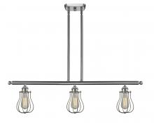 Innovations Lighting 516-3I-SN-CE513 - Muselet - 3 Light - 36 inch - Brushed Satin Nickel - Stem hung - Island Light