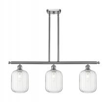 Innovations Lighting 516-3I-SN-G460-7CL - Preston Cylinder - 3 Light - 36 inch - Brushed Satin Nickel - Stem Hung - Island Light