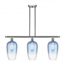 Innovations Lighting 516-3I-SN-G484-7SB - Brookhaven Flute - 3 Light - 36 inch - Brushed Satin Nickel - Stem Hung - Island Light