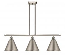 Innovations Lighting 516-3I-SN-MBC-12-SN - Berkshire - 3 Light - 39 inch - Brushed Satin Nickel - Stem hung - Island Light