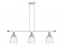 Innovations Lighting 516-3I-WPC-G442 - Brookfield - 3 Light - 36 inch - White Polished Chrome - Stem hung - Island Light
