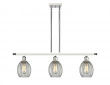 Innovations Lighting 516-3I-WPC-G82 - Eaton - 3 Light - 36 inch - White Polished Chrome - Stem hung - Island Light