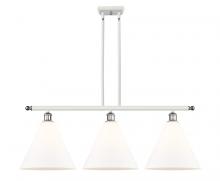 Innovations Lighting 516-3I-WPC-GBC-121 - Berkshire - 3 Light - 39 inch - White Polished Chrome - Stem hung - Island Light