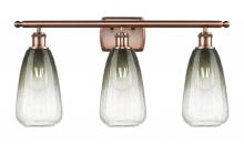 Innovations Lighting 516-3W-AC-G480-6SL - Brookhaven Almond - 3 Light - 26 inch - Antique Copper - Bath Vanity Light