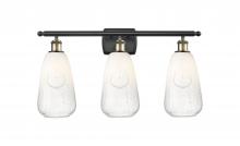 Innovations Lighting 516-3W-BAB-G480-6OP - Brookhaven Almond - 3 Light - 26 inch - Black Antique Brass - Bath Vanity Light