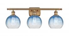 Innovations Lighting 516-3W-BB-G483-8SB - Brookhaven Globe - 3 Light - 28 inch - Brushed Brass - Bath Vanity Light