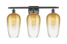 Innovations Lighting 516-3W-OB-G484-7AM - Brookhaven Flute - 3 Light - 27 inch - Oil Rubbed Bronze - Bath Vanity Light