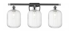 Innovations Lighting 516-3W-PC-G460-7CL - Preston Cylinder - 3 Light - 27 inch - Polished Chrome - Bath Vanity Light