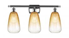 Innovations Lighting 516-3W-PC-G480-6AM - Brookhaven Almond - 3 Light - 26 inch - Polished Chrome - Bath Vanity Light