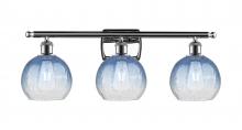 Innovations Lighting 516-3W-PC-G483-8SB - Brookhaven Globe - 3 Light - 28 inch - Polished Chrome - Bath Vanity Light