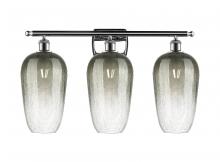 Innovations Lighting 516-3W-PC-G484-7SL - Brookhaven Flute - 3 Light - 27 inch - Polished Chrome - Bath Vanity Light