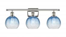 Innovations Lighting 516-3W-PN-G483-8SB - Brookhaven Globe - 3 Light - 28 inch - Polished Nickel - Bath Vanity Light