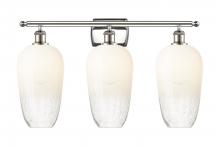 Innovations Lighting 516-3W-PN-G484-7OP - Brookhaven Flute - 3 Light - 27 inch - Polished Nickel - Bath Vanity Light