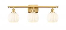Innovations Lighting 516-3W-SG-G1217-6WV - White Venetian - 3 Light - 26 inch - Satin Gold - Bath Vanity Light