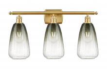Innovations Lighting 516-3W-SG-G480-6SL - Brookhaven Almond - 3 Light - 26 inch - Satin Gold - Bath Vanity Light