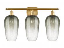 Innovations Lighting 516-3W-SG-G484-7SL - Brookhaven Flute - 3 Light - 27 inch - Satin Gold - Bath Vanity Light