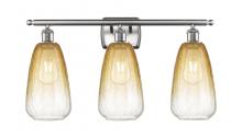 Innovations Lighting 516-3W-SN-G480-6AM - Brookhaven Almond - 3 Light - 26 inch - Brushed Satin Nickel - Bath Vanity Light
